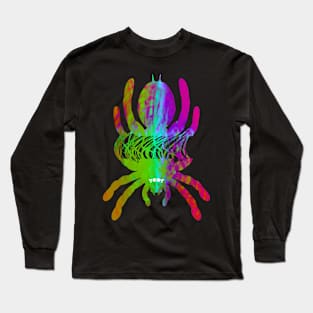 Tarantula Silhouette V37 (Tie Dye) Long Sleeve T-Shirt